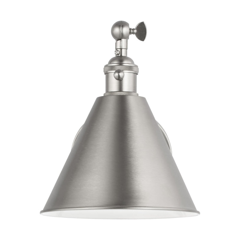 Salem One-Arm Wall Sconce in Brushed Nickel