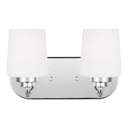 Windom 2-Light Bath Vanity Light in Chrome