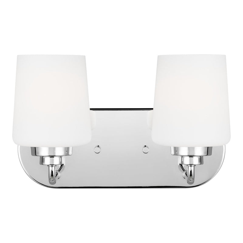 Windom 2-Light Bath Vanity Light in Chrome