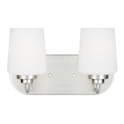 Windom 2-Light Bath Vanity Light in Brushed Nickel