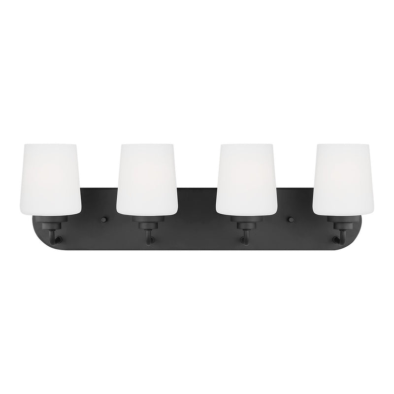 Windom 4-Light Bath Vanity Light in Midnight Black