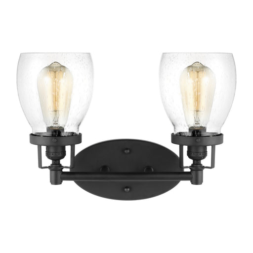 Belton Two Light Wall / Bath in Midnight Black
