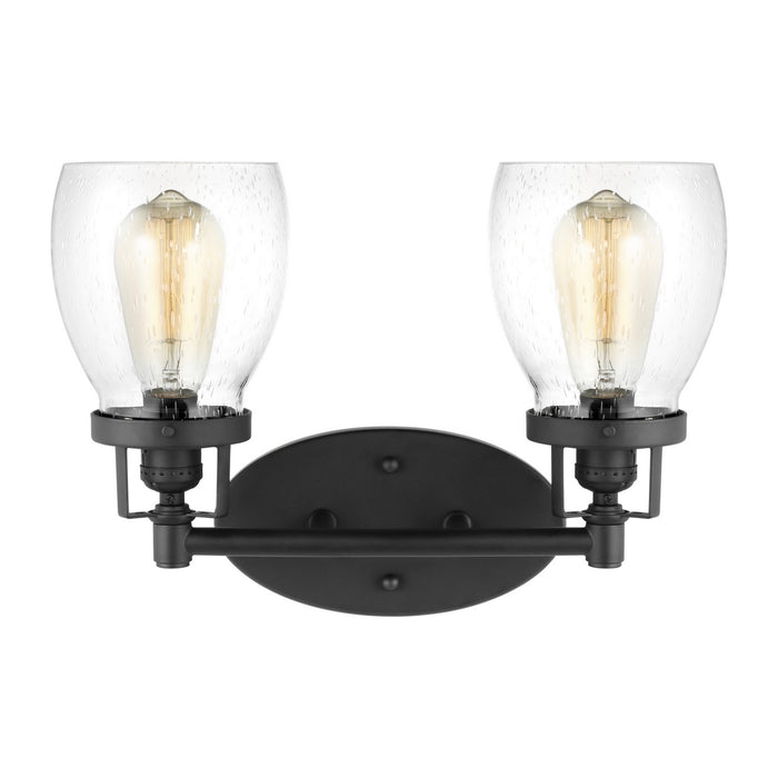 Belton Two Light Wall / Bath in Midnight Black