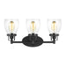 Belton Three Light Wall / Bath in Midnight Black
