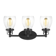 Belton 3-Light Bath Vanity Light in Midnight Black