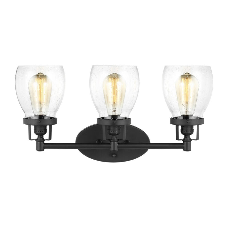 Belton 3-Light Bath Vanity Light in Midnight Black