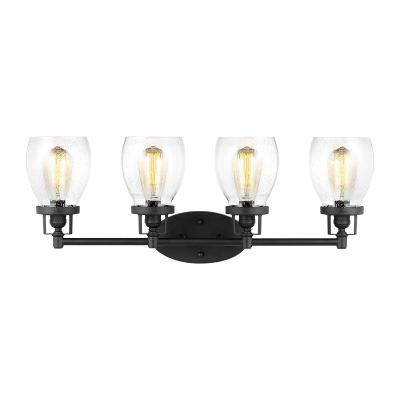 Belton 4-Light Bath Vanity Light in Midnight Black