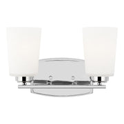 Franport 2-Light Bath Vanity Light in Chrome