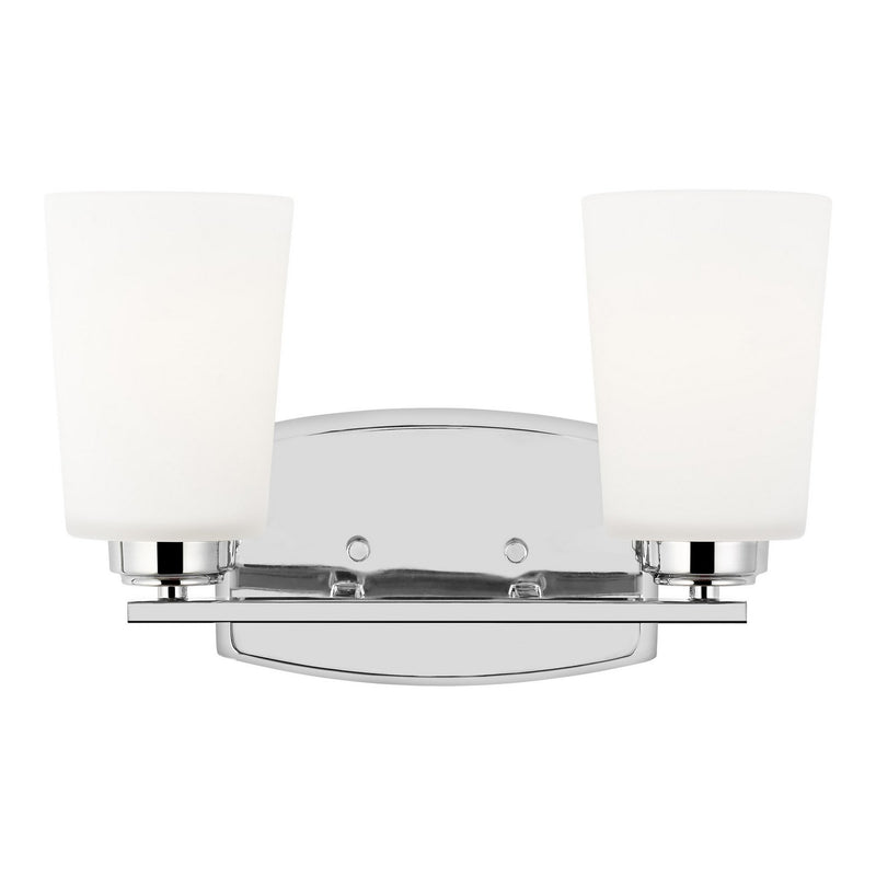 Franport 2-Light Bath Vanity Light in Chrome