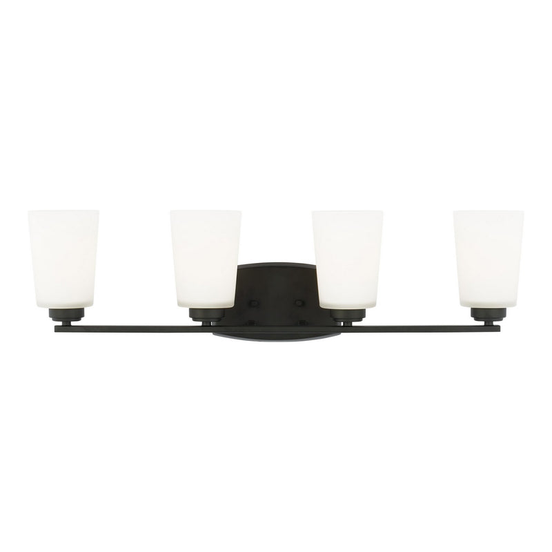Franport 4-Light Bath Vanity Light in Midnight Black