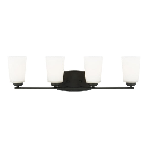 Franport Four Light Wall / Bath in Midnight Black