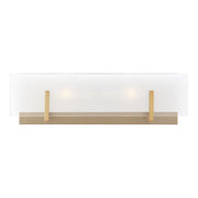 Syll 2-Light Bath Vanity Light in Satin Brass