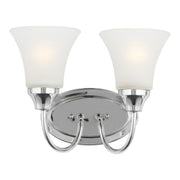 Holman 2-Light Bath Vanity Light in Chrome