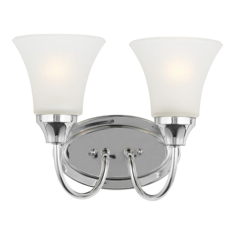 Holman 2-Light Bath Vanity Light in Chrome