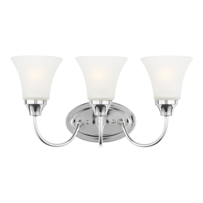 Holman Three Light Wall / Bath in Chrome