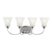 Holman Four Light Wall / Bath in Chrome