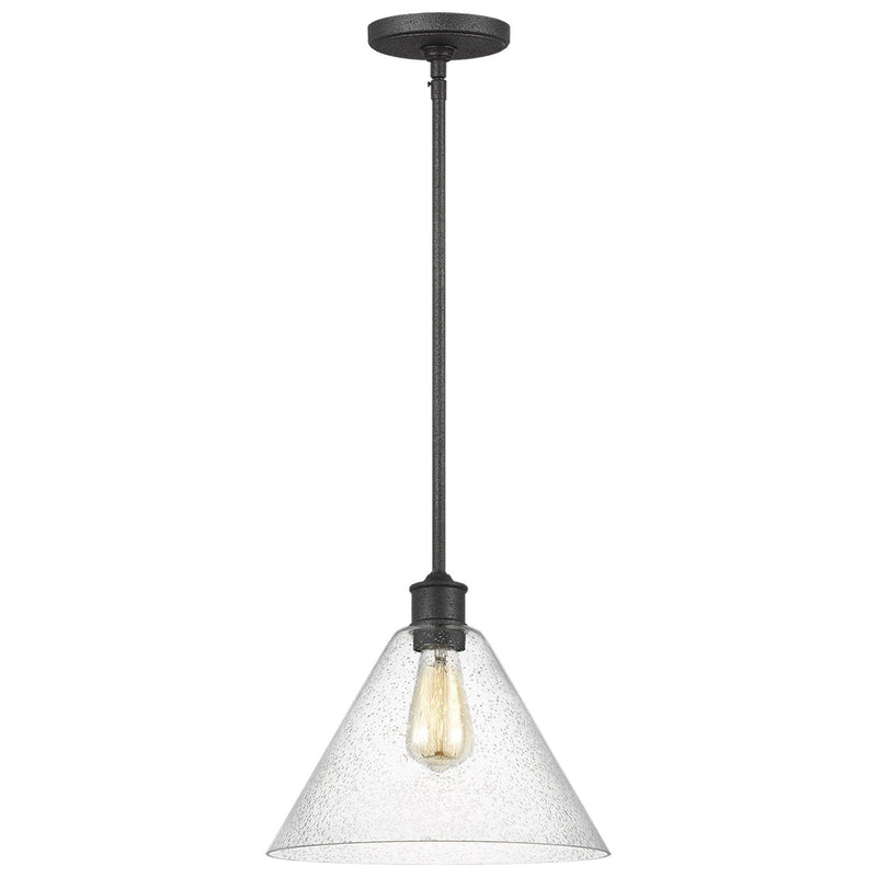Belton Cone Pendant in Midnight Black