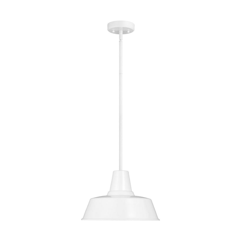 Barn Light Outdoor Pendant in White