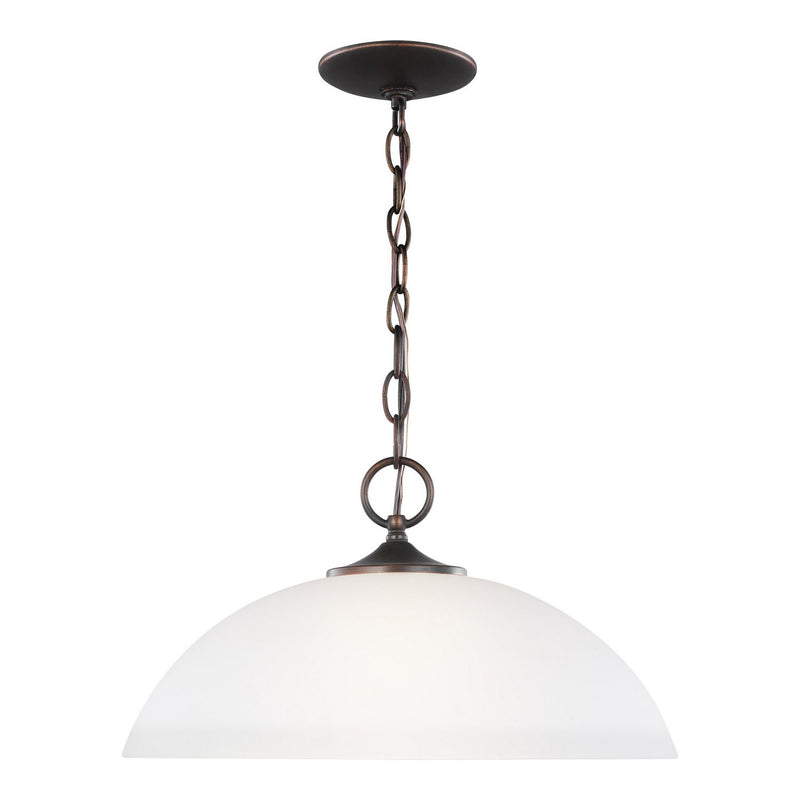 Geary Bowl Pendant in Bronze