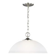 Geary Bowl Pendant in Brushed Nickel