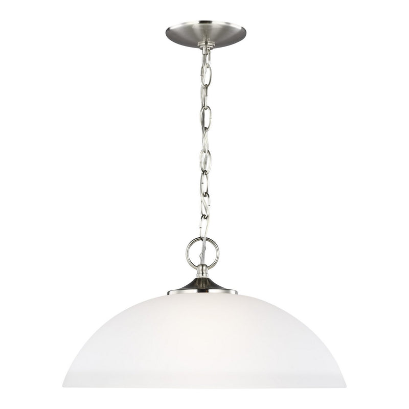 Geary Bowl Pendant in Brushed Nickel