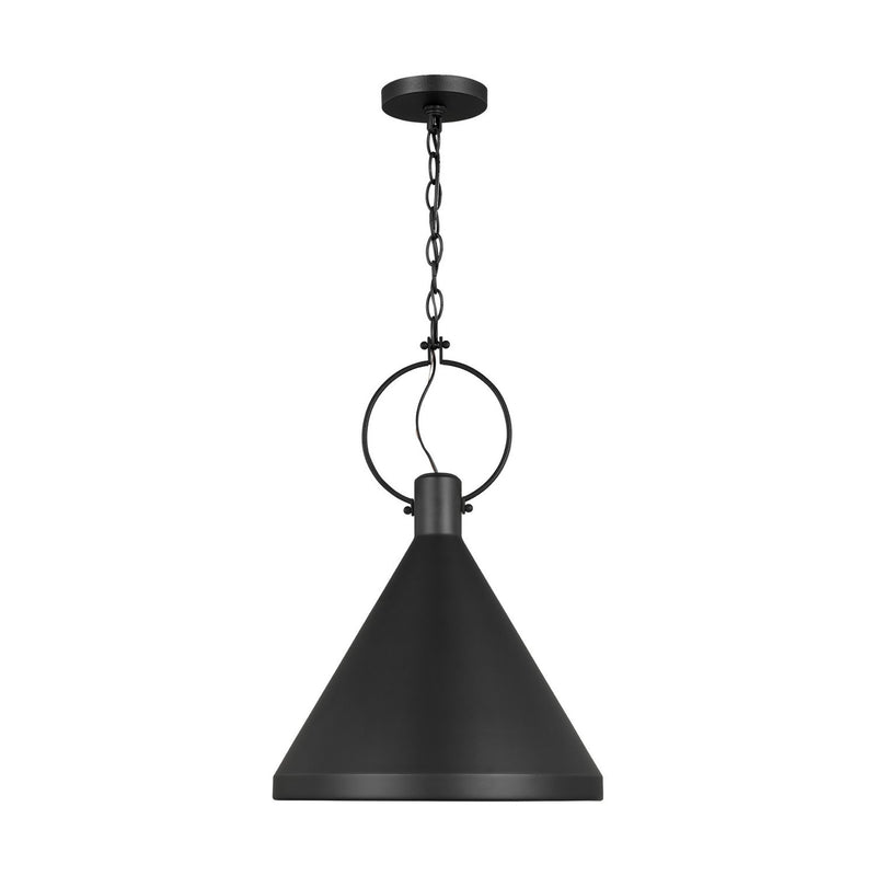 Lyon Medium Pendant in Midnight Black