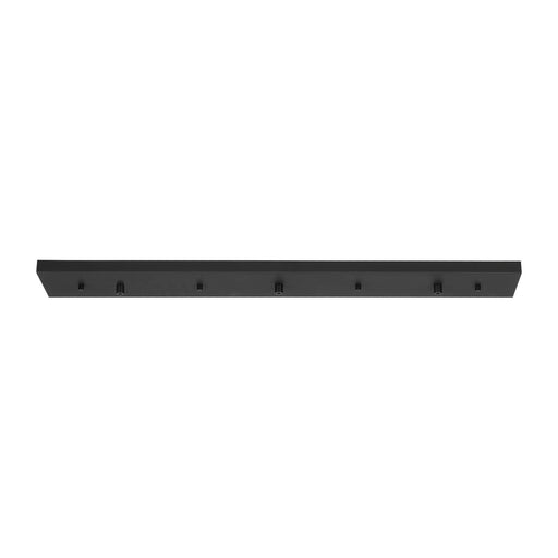 Multi-Port Canopy Three Light Linear Canopy in Midnight Black