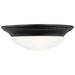 Nash One Light Flush Mount in Midnight Black