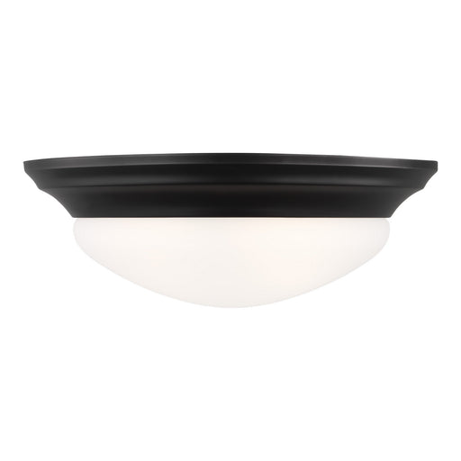Nash Two Light Flush Mount in Midnight Black