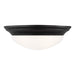 Nash Two Light Flush Mount in Midnight Black