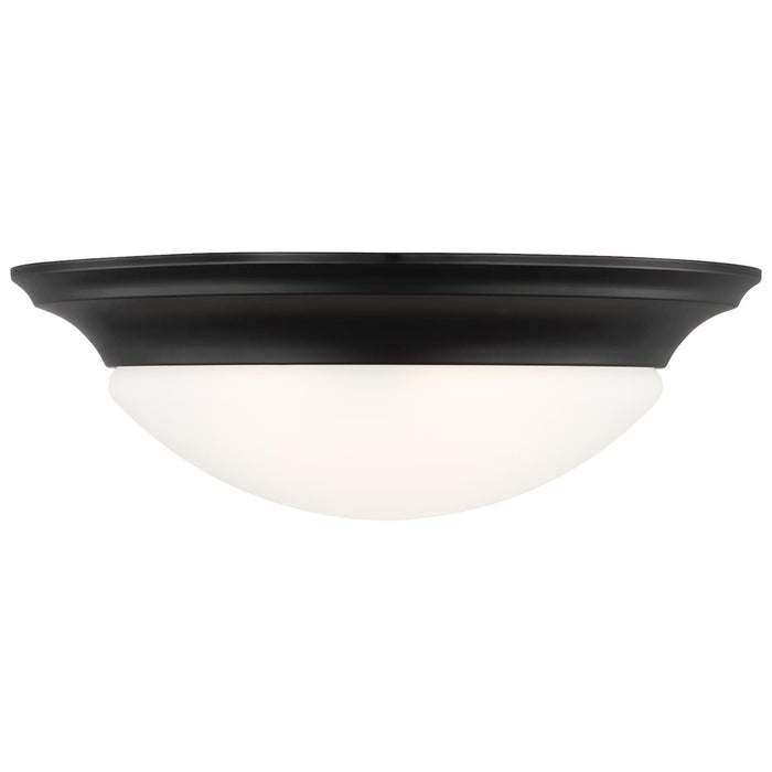 Nash Three Light Flush Mount in Midnight Black