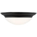 Nash Three Light Flush Mount in Midnight Black