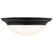 Nash 3-Light Flush Mount in Midnight Black