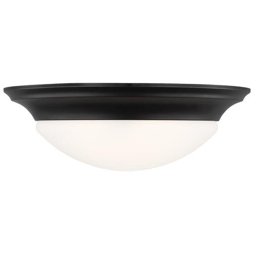 Nash 3-Light Flush Mount in Midnight Black