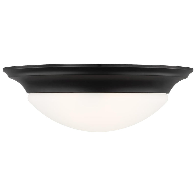 Nash Three Light Flush Mount in Midnight Black