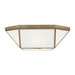 Morrison 2-Light Flush Mount in Satin Brass - Lamps Expo