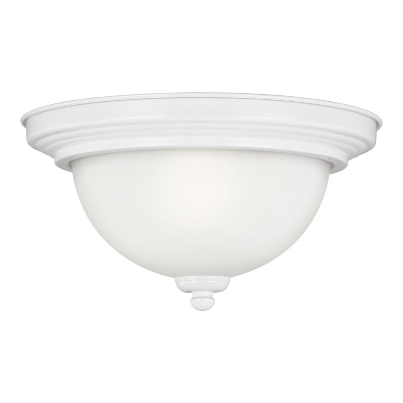 Geary Flush Mount in White