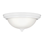 Geary 2-Light Flush Mount in White