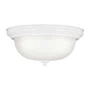 Geary 3-Light Flush Mount in White