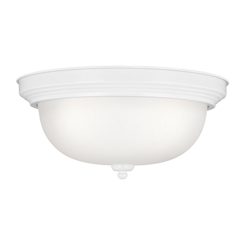 Geary 3-Light Flush Mount in White