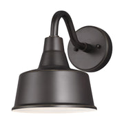 Barn Light Small Outdoor Wall Sconce in Antique Bronze