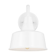 Barn Light Small Outdoor Wall Sconce in White