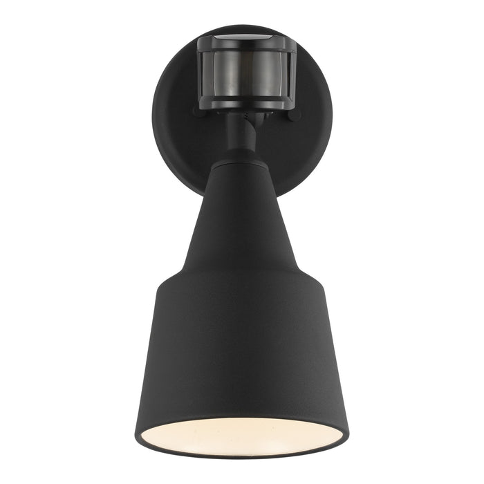 Flood Light One Light Flood with Photo and Motion Sensor in Black