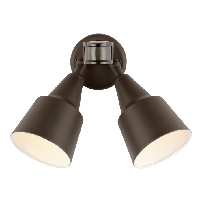 Flood Light Two Light Flood with Photo and Motion Sensor in Antique Bronze