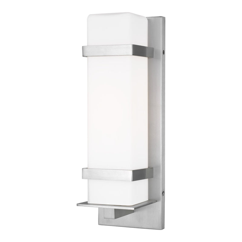 Alban Medium Outdoor Wall Lantern 8620701 in Satin Aluminum