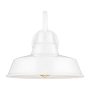 Barn Light Medium Outdoor Wall Sconce in White