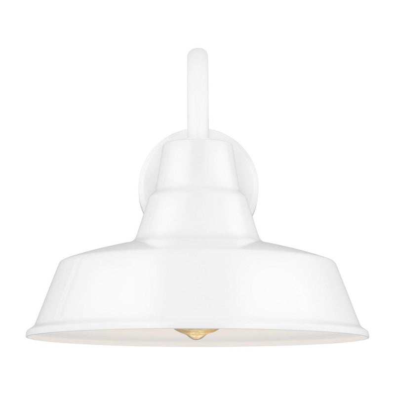 Barn Light Medium Outdoor Wall Sconce in White