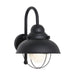 Sebring One Light Outdoor Wall Lantern in Black