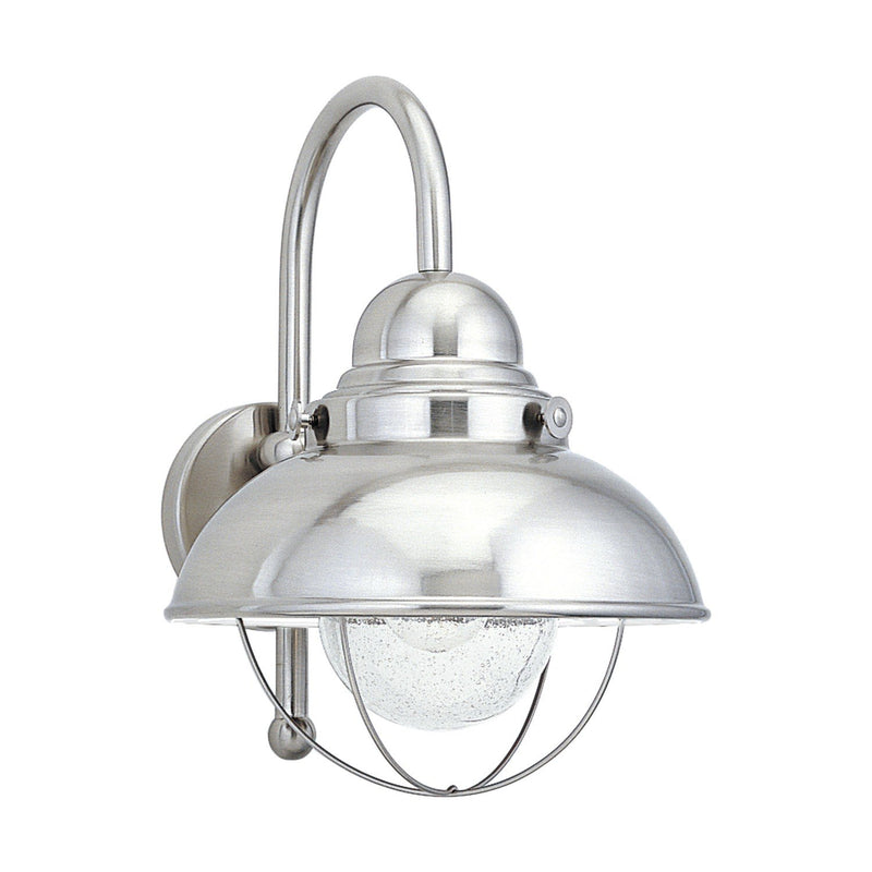 Sebring 16" Outdoor Wall Lantern in Brushed Stainless