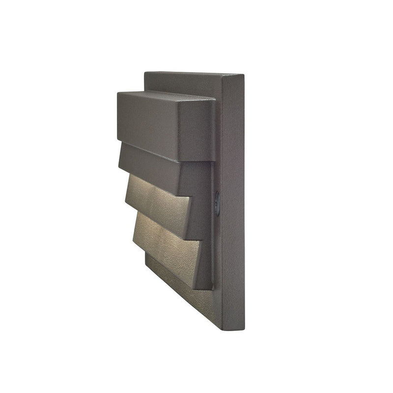 Landscape LED Surface-Mount Step Light in Textured Architectural Bronze
